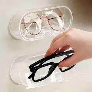 만물A771 투명 아크릴 벽부착 안경 케이스 보관대