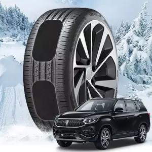 G4렉스턴 붙이는 스노우체인 스노우캐치 스노우체인 작물체인 우레탄체인