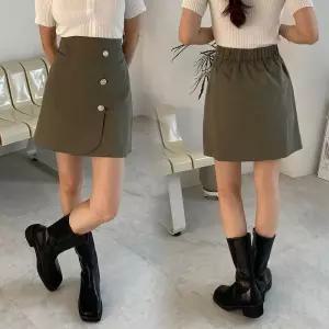 위쉬몰 LT 레일버튼뒷밴딩치마바지(P611H306) 빅사이즈 (10445721A)