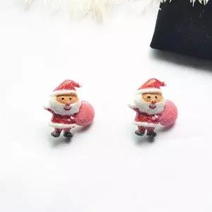 [하프클럽/셀러허브]크리스마스 글리터 산타 겨울 미니어처 파츠 피규어 데코 장식