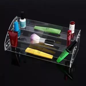 [하프클럽/셀러허브]스탈리나 아크릴 3단 화장품 매니큐어 진열대 A형