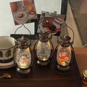 [하프클럽/셀러허브]예쁜 수정 구슬 눈사람 크리스마스 산타 크로스 조명 램프