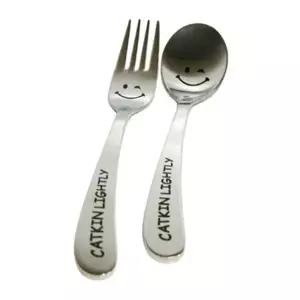 어린이 수저 포크 세트 숟가락 스푼 포크 스마일