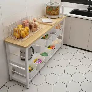 주방 보조 선반 조리대 수납 테이블 긴선반 정리대