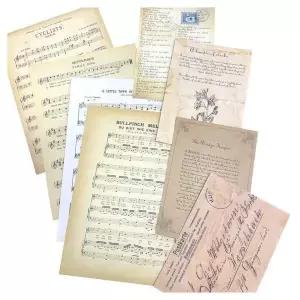 [하프클럽/셀러허브]디자인 빈티지 문서 악보 사진촬영 소품