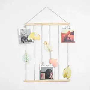 [하프클럽/셀러허브]우드 포토 행거 노끈 벽에 사진 걸기 붙이기 꾸미기