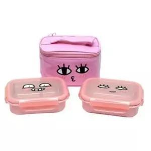 ( )어피치 도시락 런치박스 소풍 간식 도시락통 가방 2단_24630374