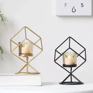 [하프클럽/셀러허브]빈티지 인테리어 촛대 티라이트 스퀘어 캔들홀더