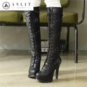 [애슬릿] 국내 생산 여성 가보시 워커 롱부츠 힐