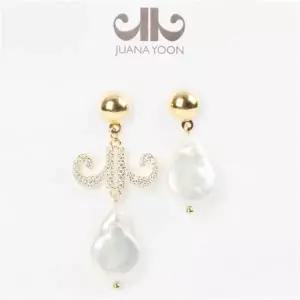 [쥬아나윤] 세인트 담수 진주 드롭 귀걸이