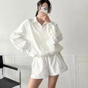 [신상오픈런]야광 돌핀숏팬츠 봄아노락 크롭집업 바람막이점퍼 셋업 (30321928)