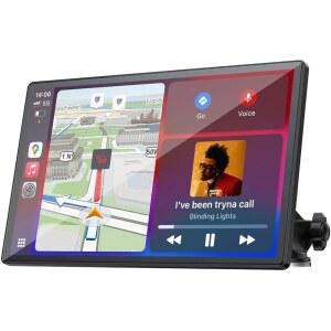 자동차용 카플레이 화면, 9인치 무선 및 안드로이드 자동 업그레이드 - 블루투스, 미러 링크, 음성 제어, 핸즈프리 통화, 플러그 앤 플레이 자동차 화면 제공