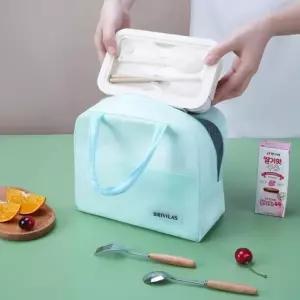 [신상오픈런]여성 나들이 소풍 피크닉 사각 보온 방수 도시락 가방 (41033716)