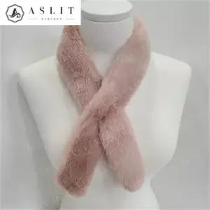 [애슬릿] 컬러 인조 퍼 털 미니 머플러