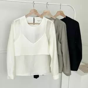 빅사이즈사랑해요 P911L309 루체뷔스티에블라우스 MO (11049575A)