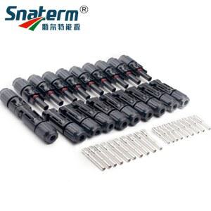 10 20 6MM2 80 50 케이블 PV 전지 암수 태양 패널 100 커넥터 1000VDC 30A