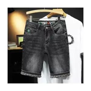 남성 데님반바지 트렌디 데님 반바지 5부 청바지 스포M1