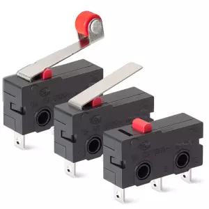 레드구스 30PCS 마이크로 리미트 스위치 250VAC 5A SPDT 1NO 1NC 정상 개방 클로즈 KW12-A/B/N(3X10PCS)
