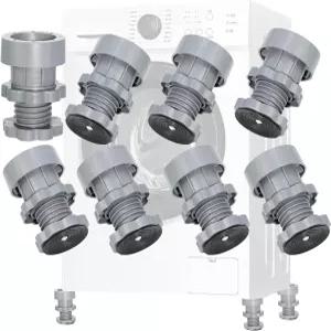 세탁기 지지대용 진동 방지 패드 8개 미끄럼 건조기 충격 및 소음 제거 조절 가능한 발 방진 안정제