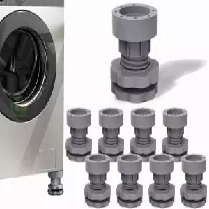 세탁기 지지대용 진동 방지 패드 조절 가능한 건조기 충격 및 소음 제거 풋 보행 받침대 미끄럼 고무 발