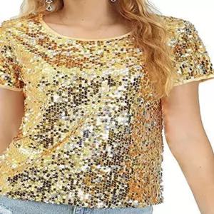 여성 라인댄스상의 스팽글 여름 파티룩 클럽룩 무대의상 시선강탈