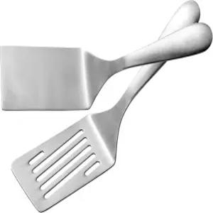 10인치 요리용 IMIEA 금속 주걱 세트 SUS304 스테인리스 스틸 그리들 슬롯형 햄버거 터너 플랫 탑 그릴