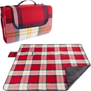 폼 패딩이 있는 야외 피크닉 담요 - 여행 캠핑 축제 스포츠를 위한 방수 및 접이식 비치 매트 by Wakeman