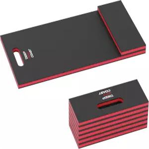 핸들 및 스트랩이 있는 딥레드코스트 접이식 EVA 유틸리티 매트 47인치 × 15.8인치 고밀도 폼 무릎 보호대