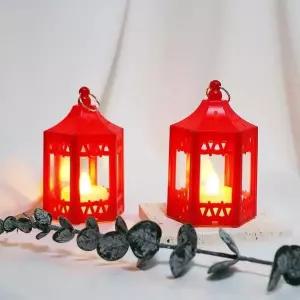 [하프클럽/셀러허브]랜턴 레드 미니캔들 캔들케이스