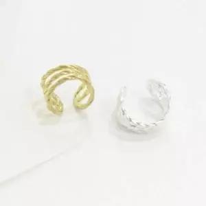 [애슬릿] 925 실버 꽈배기 3단 이어커프 귀찌