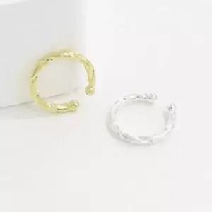 [애슬릿] 925 실버 심플 꽈배기 이어커프 귀찌