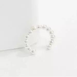 [애슬릿] 925 실버 심플 동글 라인 이어커프 귀찌