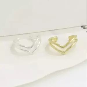 [애슬릿] 925 실버 V커브 2단 이어커프 귀찌