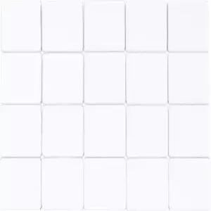 클레버딜라이트 1인치 정사각형 유리 타일 - 20팩 클리어 공예