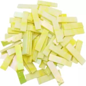 1.57인치 x 0.4인치 직사각형 적외선 스테인드 글라스 스트립 DIY 공예용 유리 모자이크 타일 7온스 접시