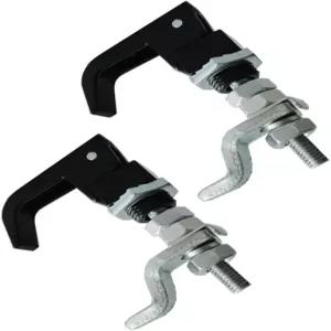 2PCS 블랙 파우더 코팅 트 앤 턴 압축 래치 조절 가능한 그립 ­