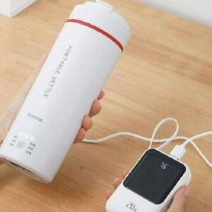 USB텀블러 전기포트 물끓이기 커피 보온병 주전자 충전식 기본 휴대용 여행용 보온 350ML 차량용