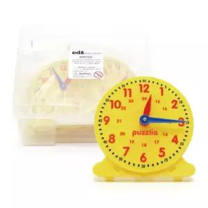 유아 시간학습 24시간 모형시계 6개세트 문화센터 보육기관 교구