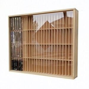 카세트 테이프 보관함 원목 우드 CD 멀티 레코드 수납함