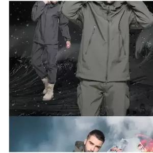 남자 소프트쉘 전술자켓 후드집업 방한 기모 바람막이리스 티 플오버핏 가을 겨울옷 잠바 점퍼 간절기 긴팔