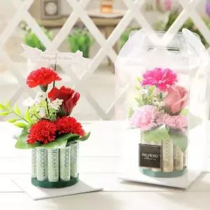 어버이날 핸드메이드 플라워 미니 케이크 용돈박스 (10) 바이올렛 가정의달 생신 용돈 선물 용돈케이크