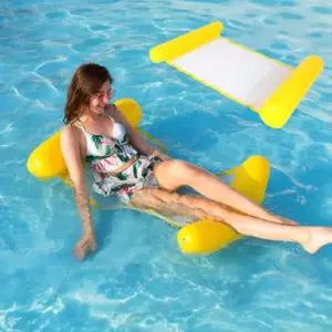 여름 물놀이 옐로우 워터 해먹 튜브 수영장 비치 바캉스 KC인증 물놀이용품