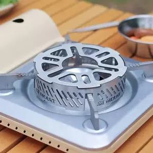 (사이즈 대형)원형버너가림막이 캠핑버너바람막이 캠핑 스토브 방풍 스탠드 대형 바람막이 1P 스텐 버너