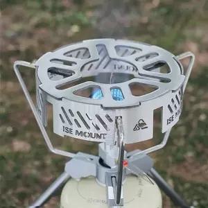 (사이즈 소형)원형버너가림막이 캠핑버너바람막이 스토브 스탠드 스텐 캠핑 1P 방풍 바람막이 소형 코펠