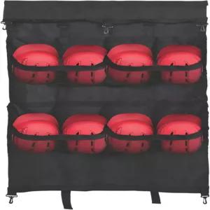 챔피언 스포츠 비닐 헬멧 가방 걸이 고리가 달린 소프트볼 및 야구 장비 캐디 - 8개 보관