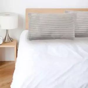 [하프클럽/셀러허브]포근꿀잠 극세사 베개 솜포함 포근한 베개커버 그레이