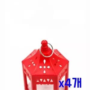 [하프클럽/셀러허브]x4개 인테리어 소품 랜턴-레드 캔들케이스 캔들워머