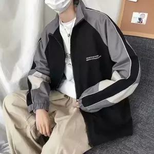 간절기 바람막이점퍼 라인 바람막이 학생바람막이 Y2K 배색 배색바람막이