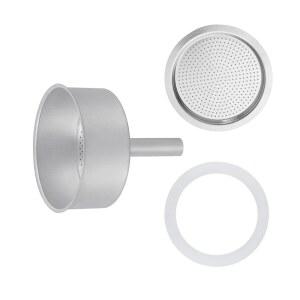 에스프레소 메이커 필터 바스켓, 모카 포트 1개 1개와 개스킷 6컵 실리콘 교체 깔때기, 커피 필터,