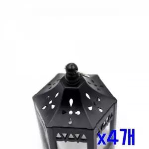 [하프클럽/셀러허브]소품 x4개 인테리어 캔들케이스 랜턴-블랙 미니캔들